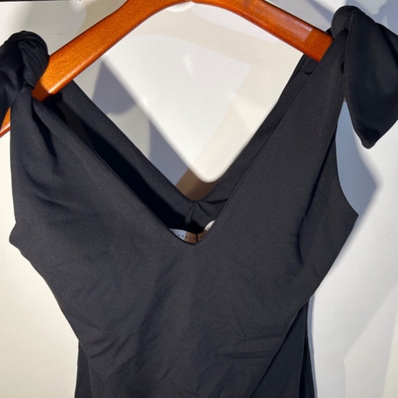 Susana Monaco Black Tie Shoulder A-Line Dress Black Size S - NWT - Picture 8 of 16